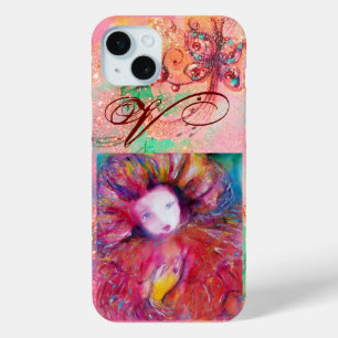 VENETIAN MASQUERADE - MASK IN RED MONOGRAM iPhone 15 PLUS CASE