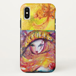 VENETIAN MASQUERADE - MASK IN YELLOW iPhone XS CASE