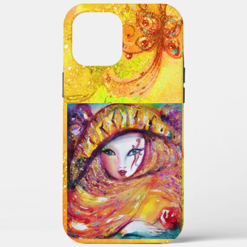 VENETIAN MASQUERADE _ MASK IN YELLOW iPhone 12 PRO MAX CASE