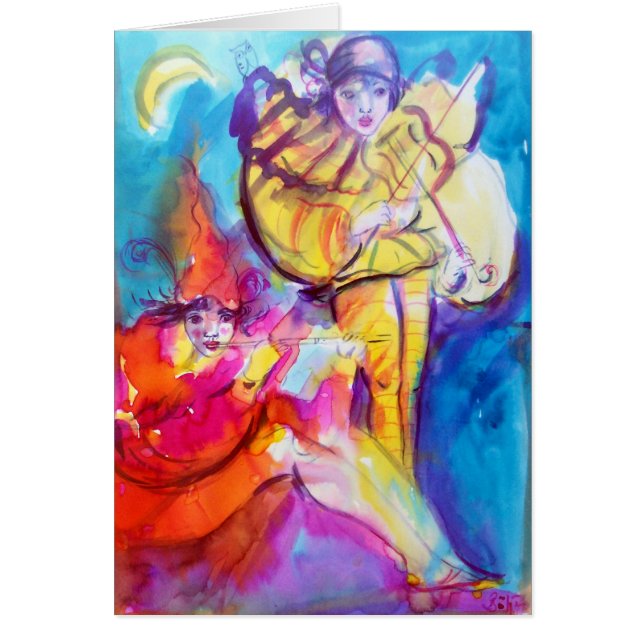 VENETIAN MASQUERADE  / MUSICAL NOCTURNE CARDS (Front)