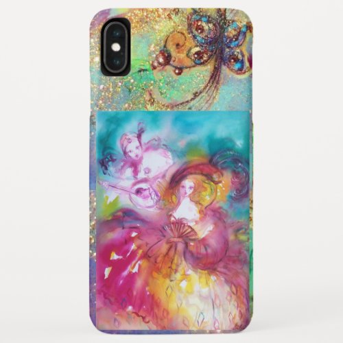 VENETIAN MASQUERADE  PIERROT AND ARLECCHINA iPhone XS MAX CASE