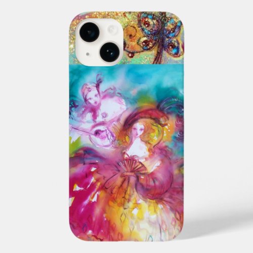 VENETIAN MASQUERADE  PIERROT AND ARLECCHINA Case_Mate iPhone 14 CASE