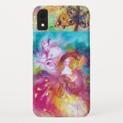 VENETIAN MASQUERADE  PIERROT AND ARLECCHINA iPhone XR CASE