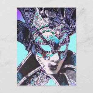 Venetian Masquerade Postcard