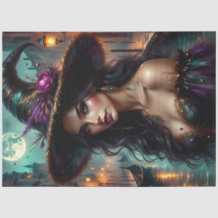 Venetian Moonlit Witch – Enchanting Gothic Fantasy Tissue Paper