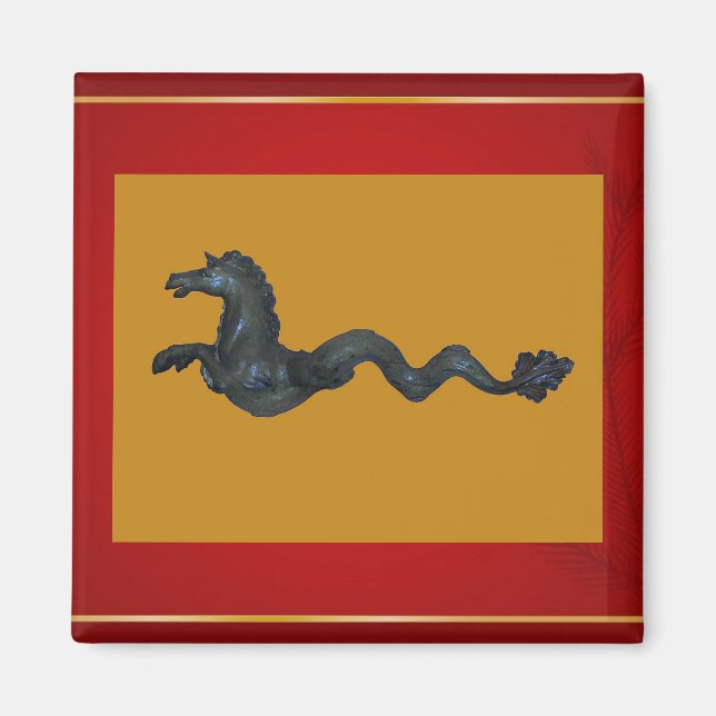 Venetian Murano Glass Horse Magnet (Front)