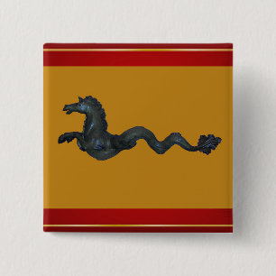 Venetian Murano Glass Horse Pinback Button