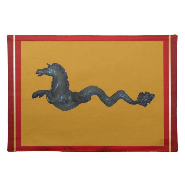 Venetian Murano Glass Horse Placemat (Front)