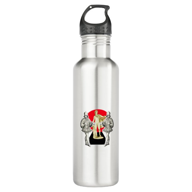 Venetian Noble with the God Apollo Stainless Steel Water Bottle (Front)