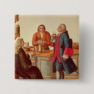 Venetian Noblemen in a Cafe Pinback Button