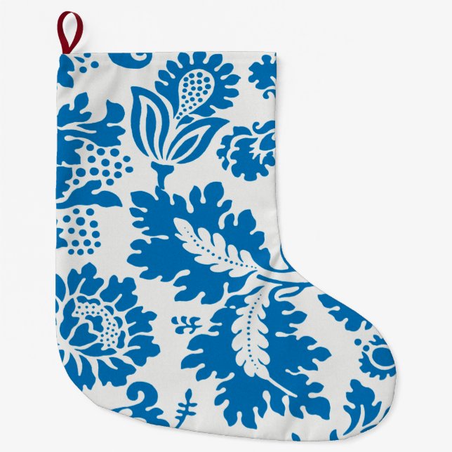 Venetian Pattern (by William Morris) Large Christmas Stocking (Front)