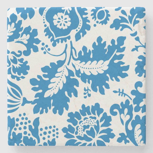 Venetian Pattern (by William Morris) Stone Coaster (Front)