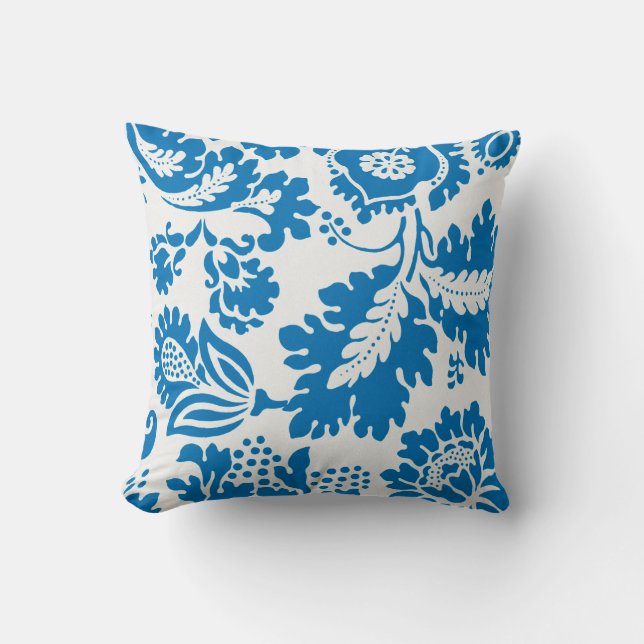Venetian Pattern (by William Morris) Throw Pillow (Front)