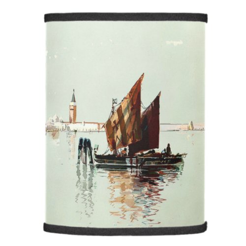 Venetian Seascape by Louis Prang  Co Lamp Shade