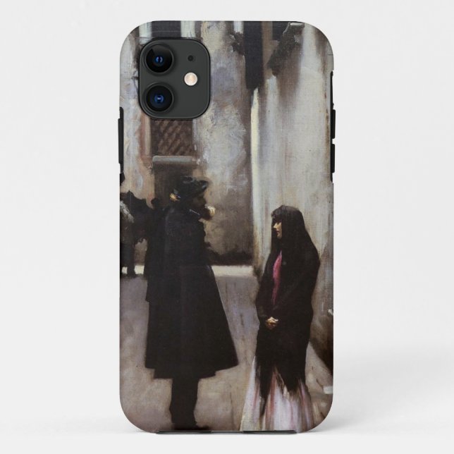 Venetian Street fine art painting John Sargent Case-Mate iPhone Case (Back)