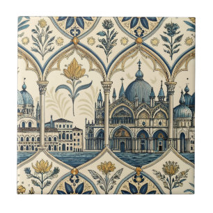Venetian Style Ceramic Tile   Luxury Italian Baroq