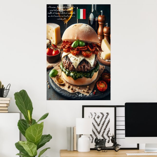 Venetian Vista: Truffle Indulgence 24x36 Poster (Home Office)