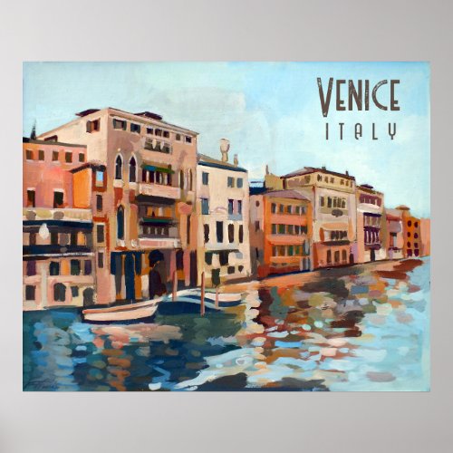 Venetian Waterway Travel Poster