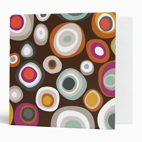 veneto boho spot chocolate 3 ring binder