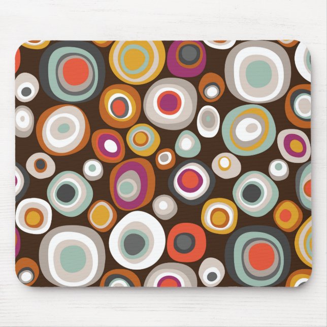 veneto boho spot chocolate mouse pad (Front)