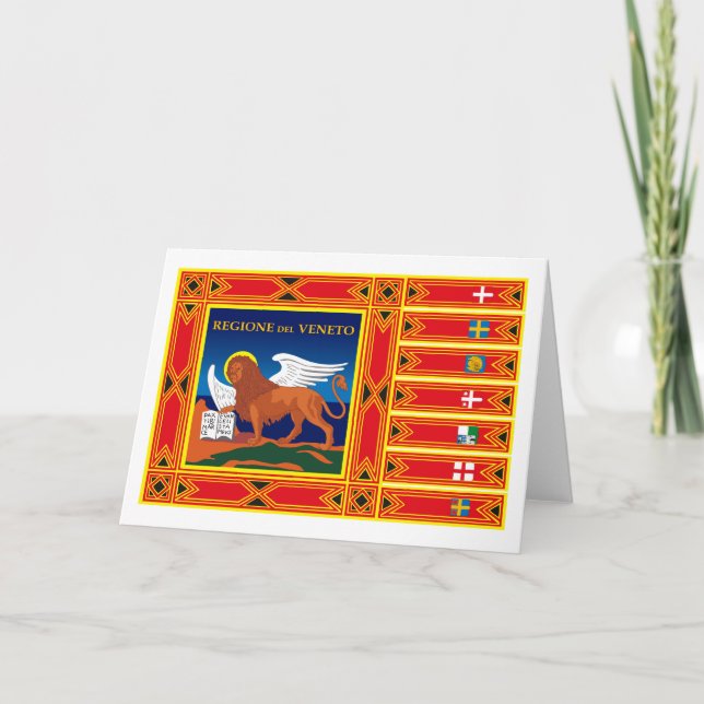 Veneto Flag Greeting Card (Front)