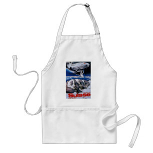 Venez En Suisse ~ Come to Switzerland Adult Apron