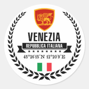 Venezia Classic Round Sticker