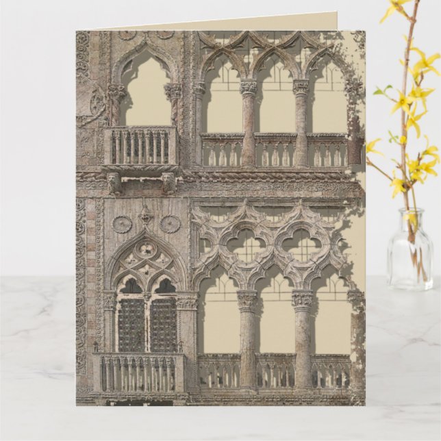 Venezia D'Oro Card (Yellow Flower)