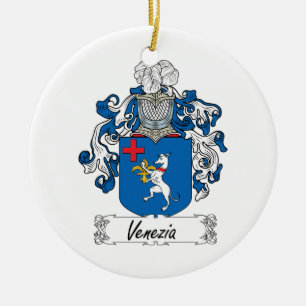 Venezia Family Crest Ceramic Ornament
