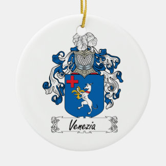 Venezia Family Crest Ceramic Ornament