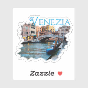 Venezia, Italia: Along the Canal Sticker