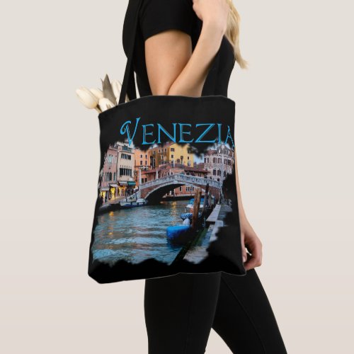 Venezia Italia Along the Canal Tote Bag