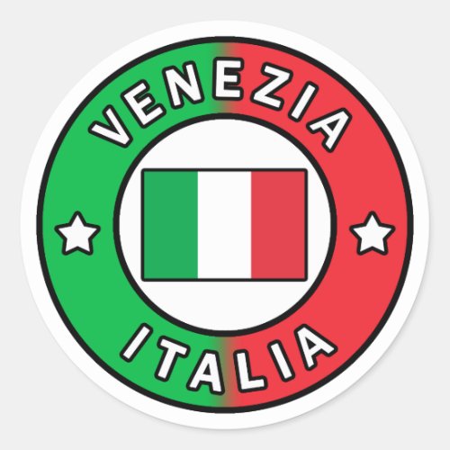 Venezia Italia Classic Round Sticker