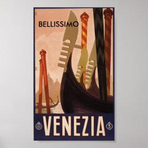 Venezia Italy, BELLISSIMO Poster