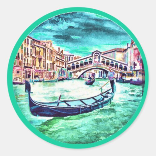 Venezia Italy Classic Round Sticker