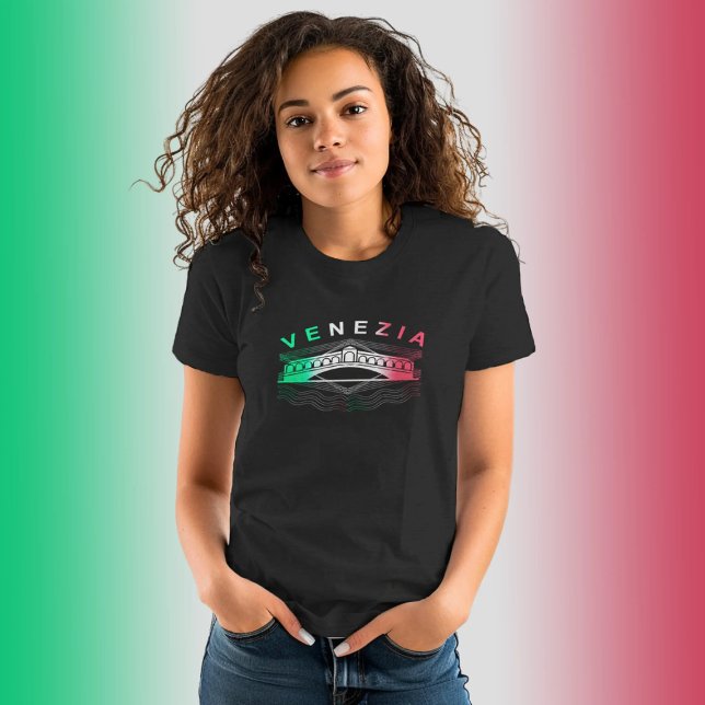 Venezia Rialto Bold Lines Womens Slim fit T-Shirt (Creator Uploaded)