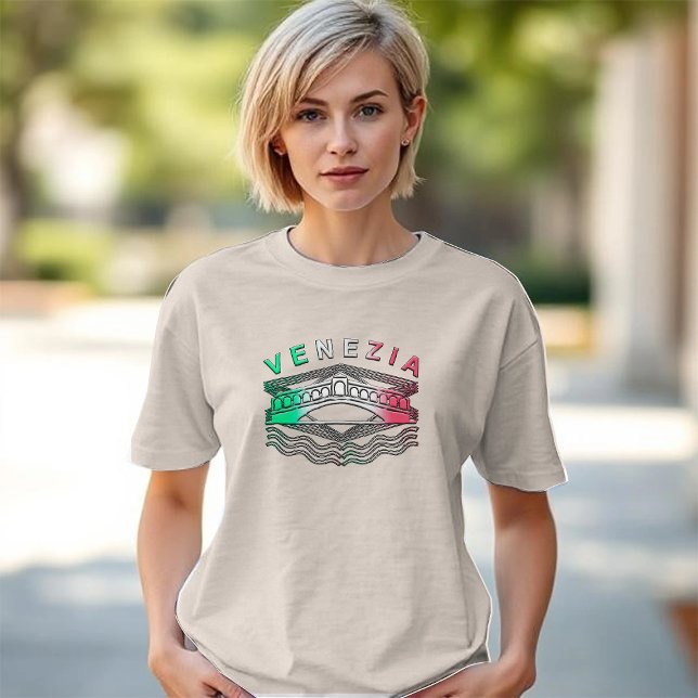 Venezia Rialto Bold Lines Womens Tri-Blend Shirt (Creator Uploaded)