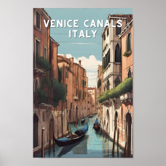 Venezia Venice canalas italy venetian travel Poster