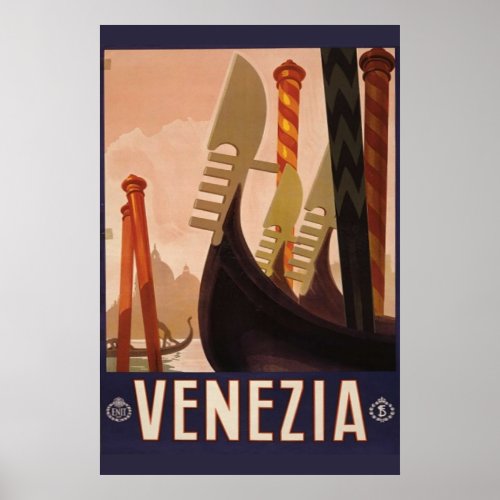 Venezia Vintage Italian Travel Poster