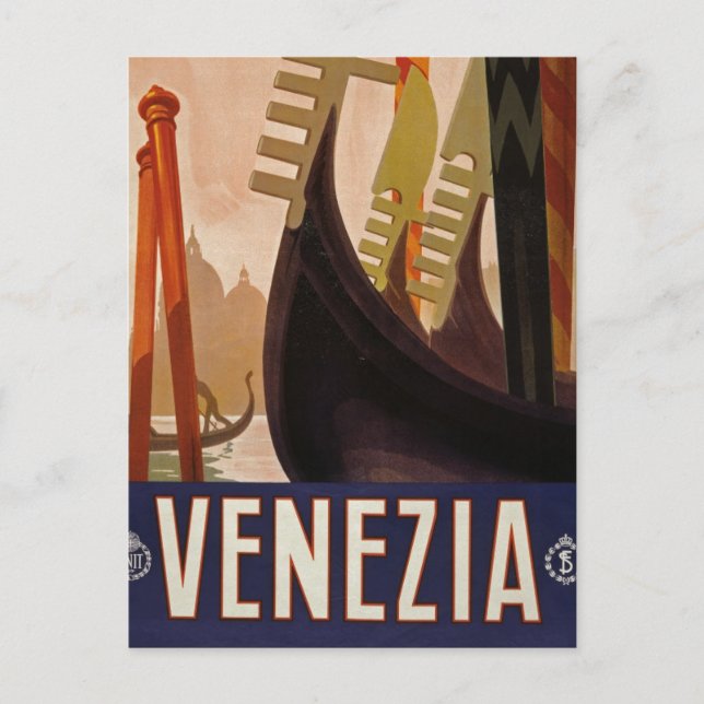 Venezia vintage travel picture postcard (Front)