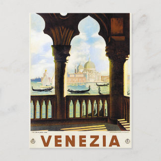 venezia vintage travel postcard