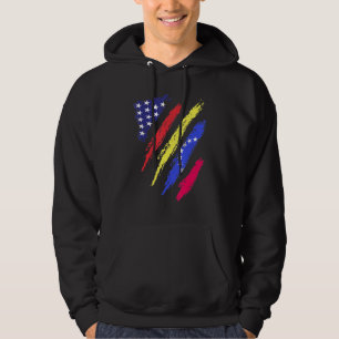 Venezuela American Grown Flag USA Patriot Heritage Hoodie