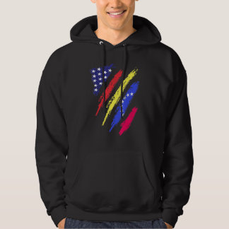 Venezuela American Grown Flag USA Patriot Heritage Hoodie
