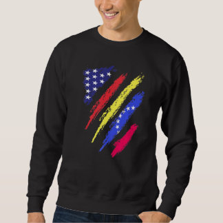 Venezuela American Grown Flag USA Patriot Heritage Sweatshirt