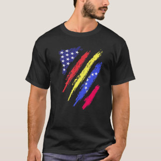 Venezuela American Grown Flag USA Patriot Heritage T-Shirt