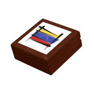 Venezuela Brush Flag Keepsake Box