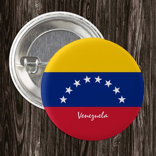 Venezuela button patriotic Venezuelan Flag Button