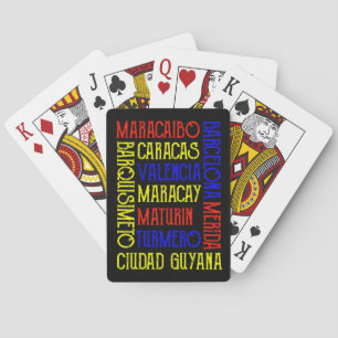 Venezuela Caracas City Names Photo Magnet Poker Cards