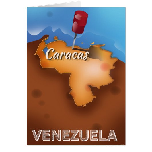 venezuela, Caracas vintage travel poster (Front)