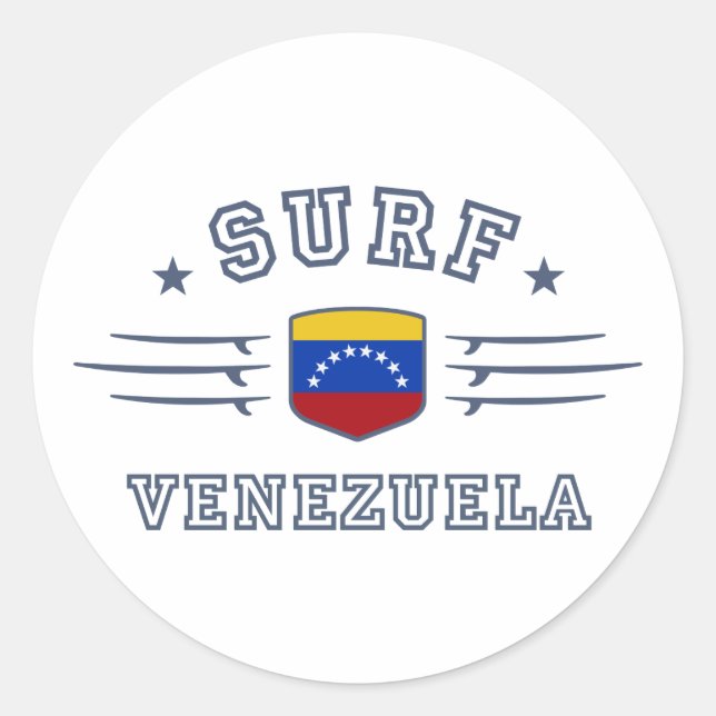 Venezuela Classic Round Sticker (Front)